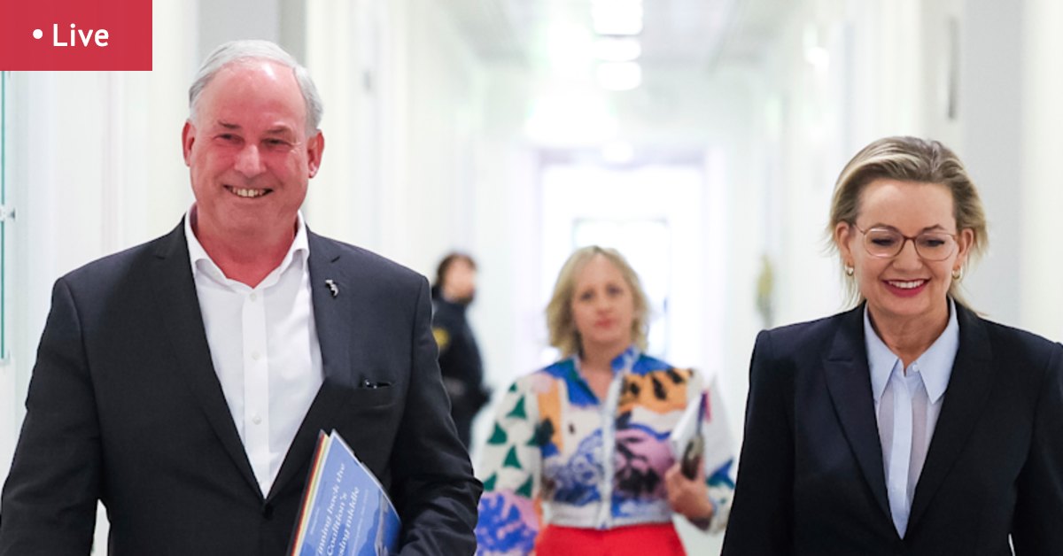 Andrew Hastie says Liberals should force double dissolution if they win after party room meeting; Sussan Ley’s leadership on the line; Michaelia Cash, Melissa McIntosh propose dumping net zero