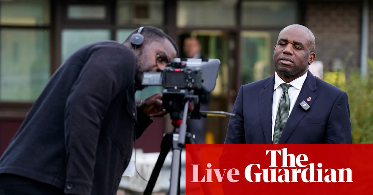 Minister defends David Lammy and says ‘broken system’ to blame for prisoner releases – UK politics live | Politics