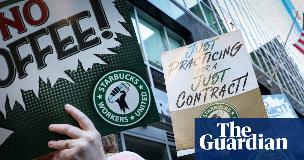 ‘Whatever it takes’: Starbucks workers launch US strike and call for boycott | Starbucks