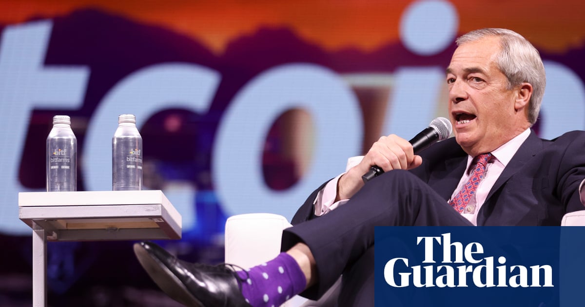 Cryptocurrency backed by Farage donor is used for Russian war effort, investigators say | Nigel Farage