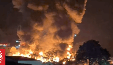 Dozens of firefighters tackle blaze at Waiuku recyling facility, six shipping containers alight