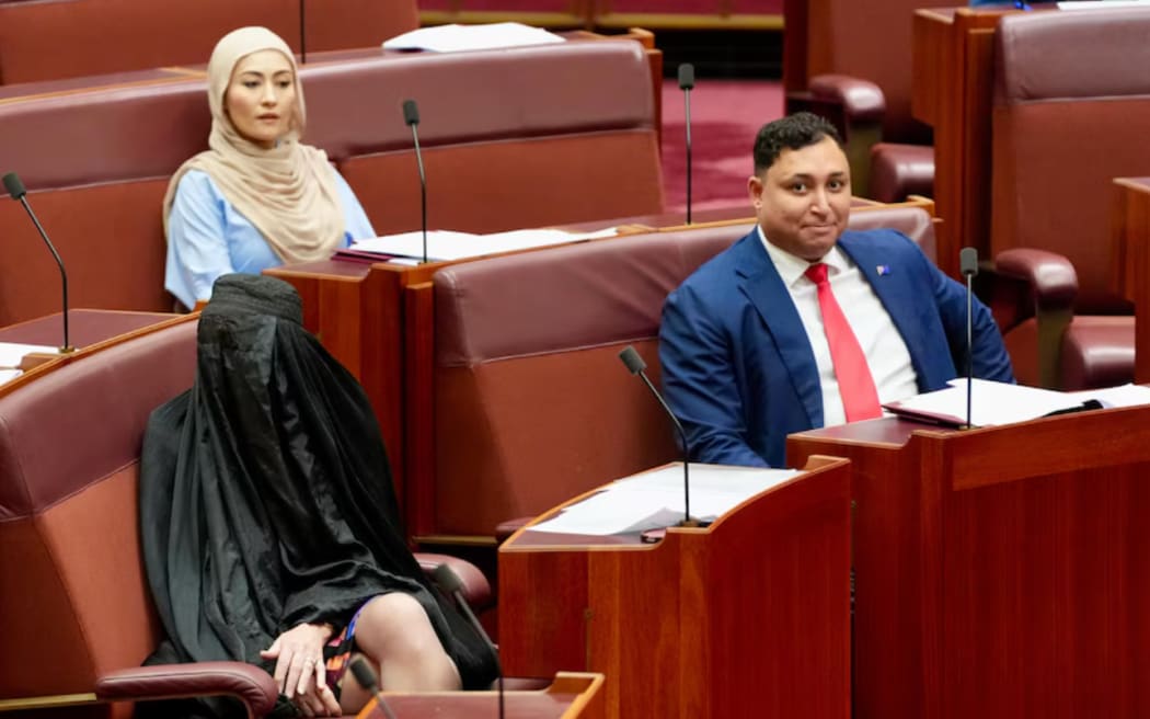 The stunt led to the Senate being shut down for more than 1.5 hours.