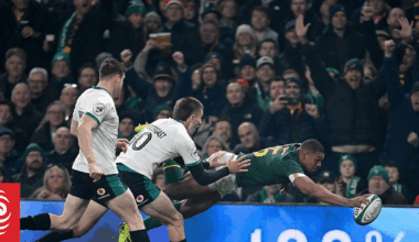Live updates: Springboks lead Ireland after card-heavy first half