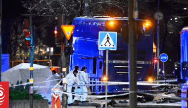 Three killed as Stockholm bus slams into pedestrians