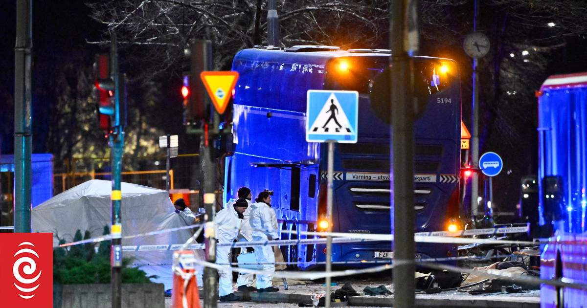 Three killed as Stockholm bus slams into pedestrians