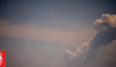 White Island plume rises 3km above sea level, visible from mainland