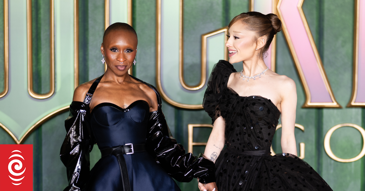 Cynthia Erivo pushes intruder off Ariana Grande at 'Wicked' event