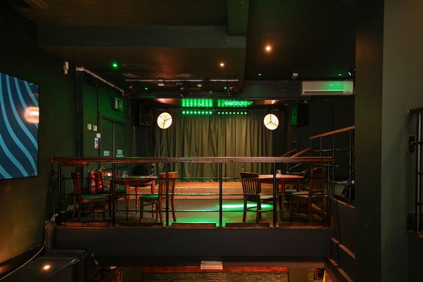 The stage area of the new Irish bar, Mother Mary’s