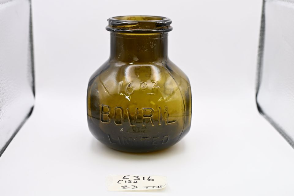 A historic Bovril jar uncovered during the reporting period September 25 to October 29, 2025. Credit: ODAIT