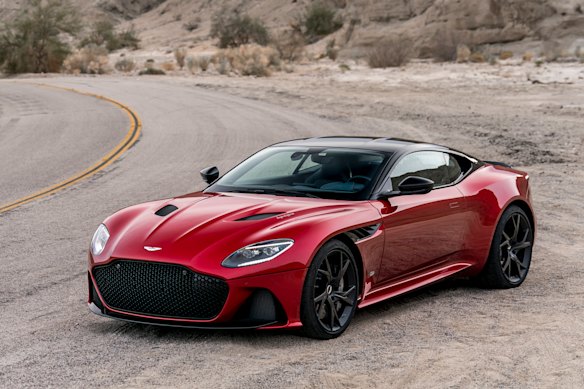 An Aston Martin Superleggera, similar to that alleged to have been insured.