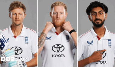 A split graphic of Joe Root, Ben Stokes and Shoaib Bashir