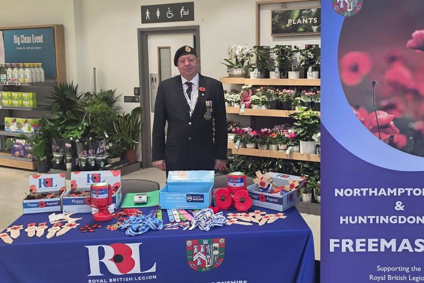 Train driver Andrew Johnson, seen here volunteering for the Royal British Legion's annual appeal to support veterans, has been praised for his quick action.