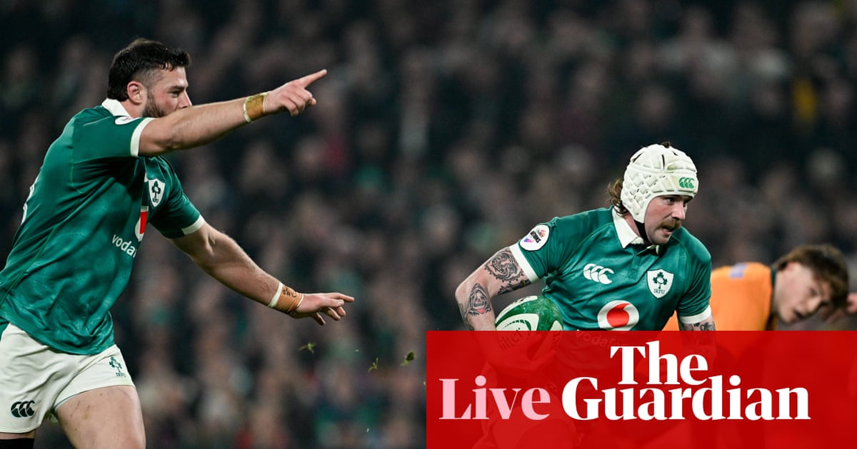 Ireland v Australia: Autumn Nations Series rugby union – live | Autumn Nations Series