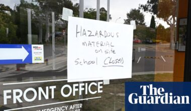 Six Tasmanian schools shut over asbestos play sand fears as dozens of ACT schools to remain closed | Australian education