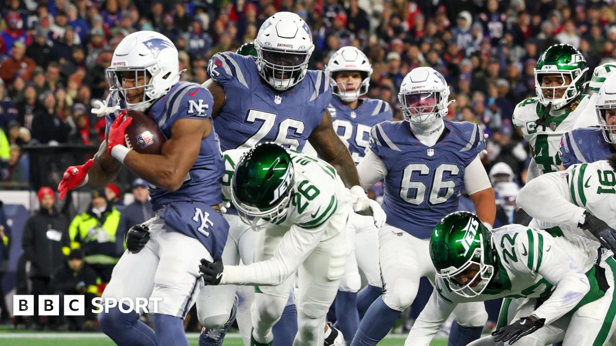 New England Patriots' TreVeyon Henderson scores against New York Jets in NFL