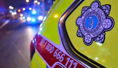 Emergency services at scene of serious road crash in Louth