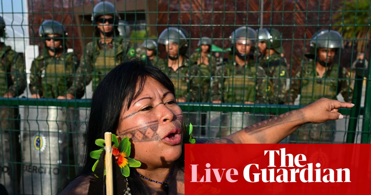 Cop30 live: ‘If we continue destroying everything on this earth there will be chaos,’ warns Indigenous chief | Climate crisis