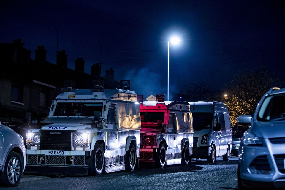 Police carrying out searches in Belfast