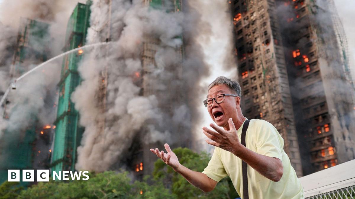Hong Kong fire: At least four killed as major fire engulfs apartment blocks