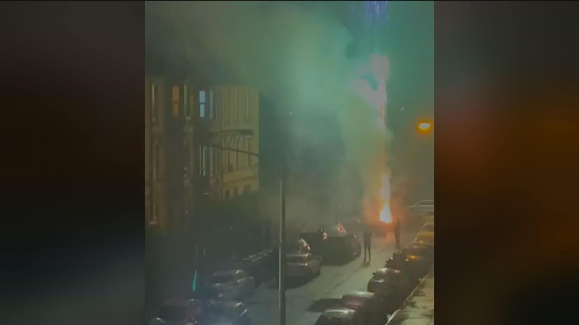 Fireworks set off in Pollokshields in 2023