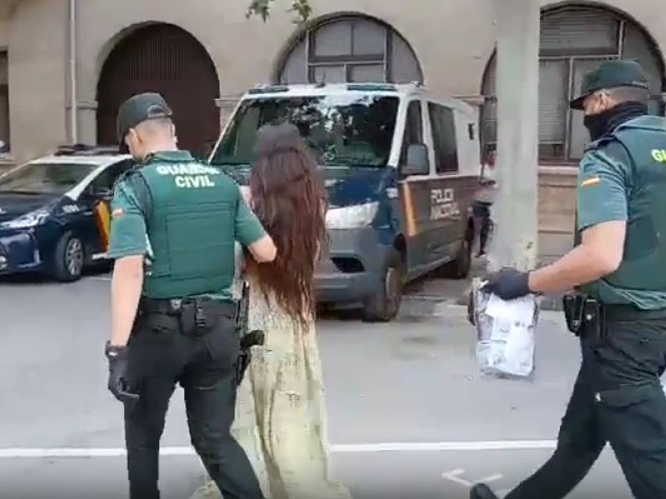 The Irishwoman being brought to court