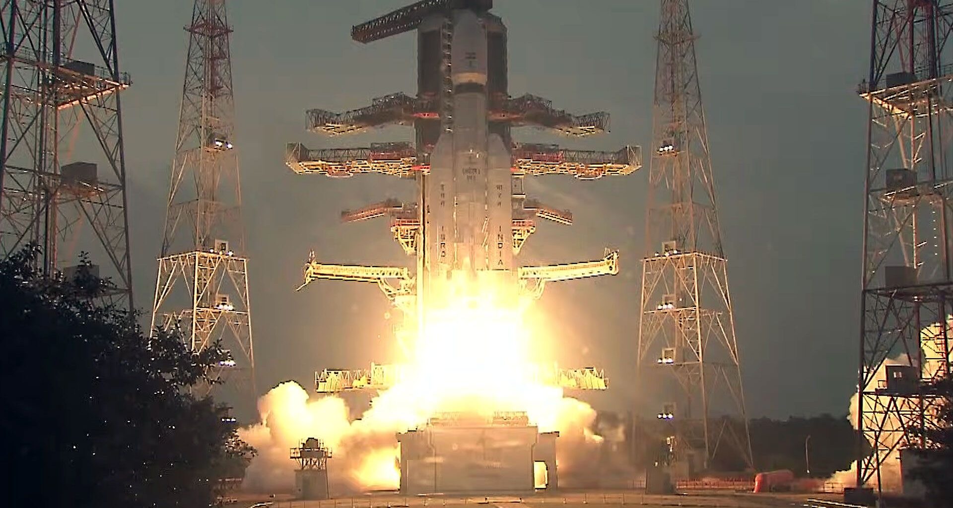 India launches a huge military communications satellite to orbit using its most powerful rocket