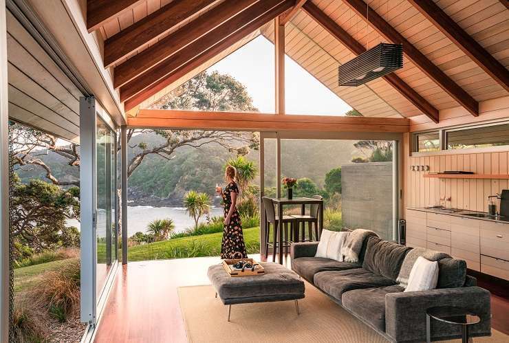 Manawaora in the Bay of Islands is attracting wealthy foreign buyers. The main residence sits high on the Karaka Point headland and was conceived by the owner and detailed by Italian architect Misa Poggi. Photo / Supplied