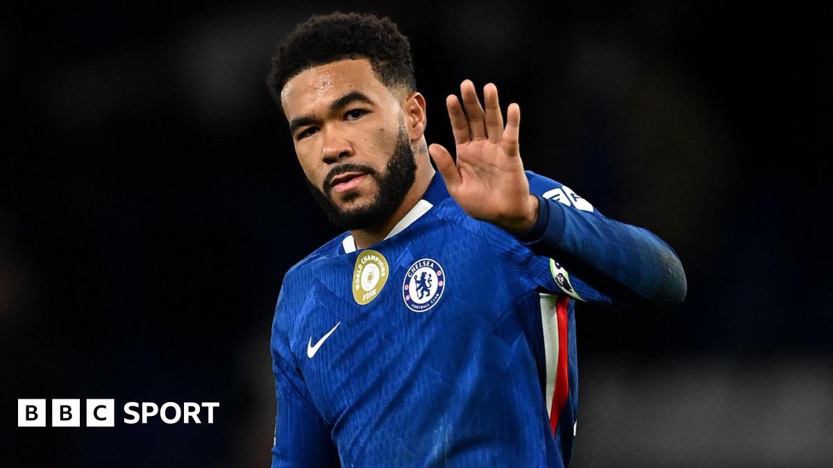 Chelsea captain Reece James waves to the crowd after the home draw with Arsenal