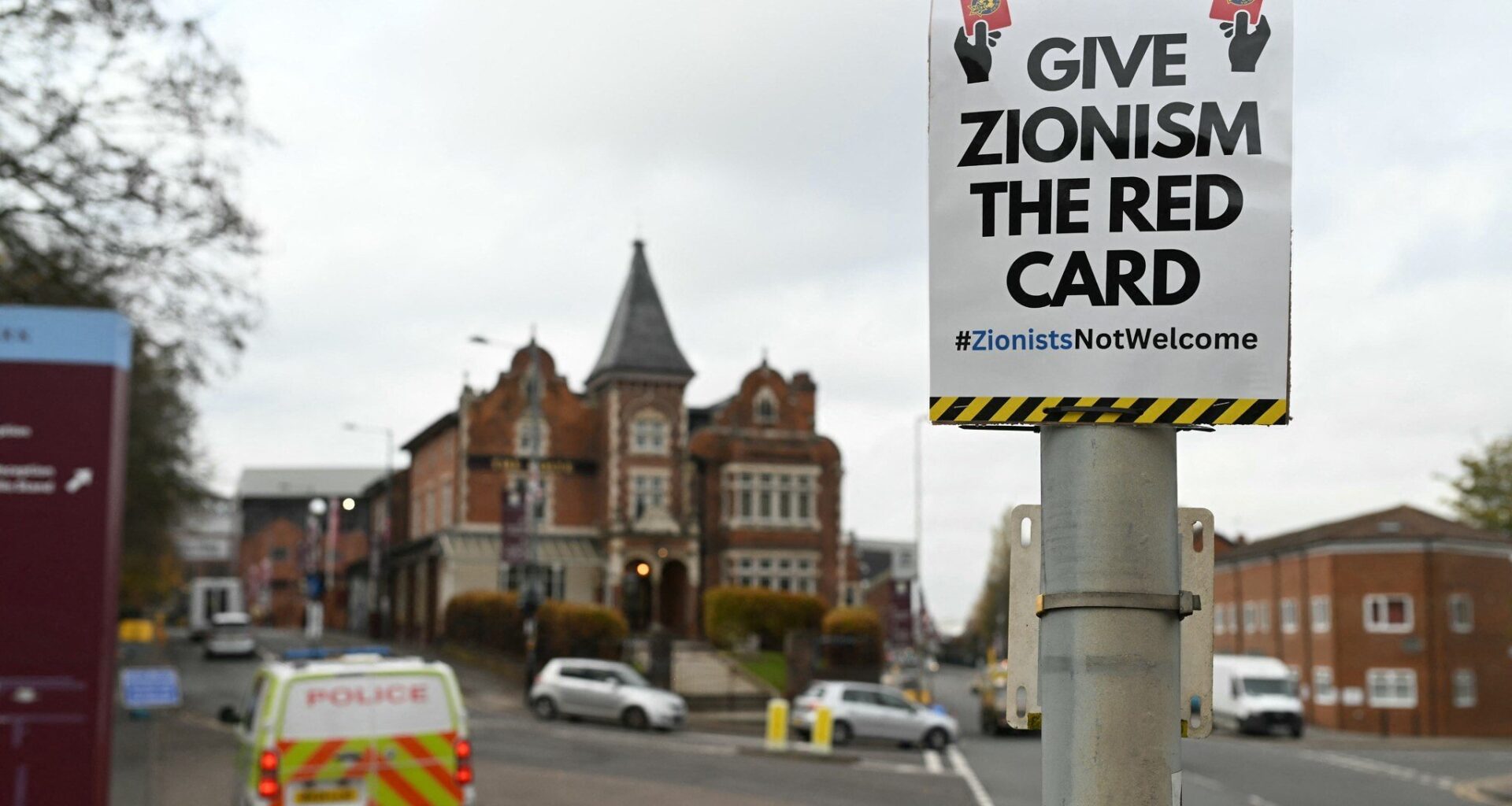 700 cops deployed ahead of Maccabi match in UK; activists plaster city with anti-Israel posters