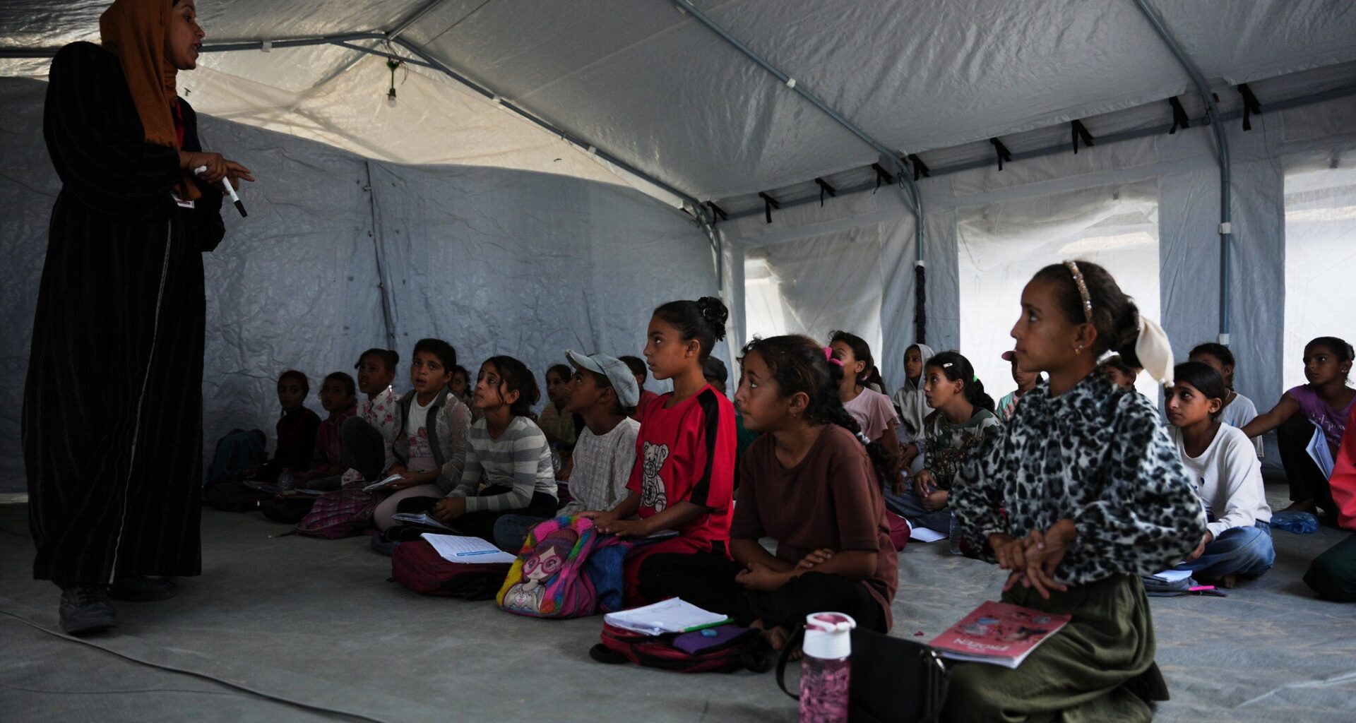 In Gaza, families struggle to find spots for kids in makeshift schools