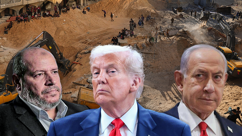 נשיא ארצות הברית דונלד טראמפ חיפושים עזה