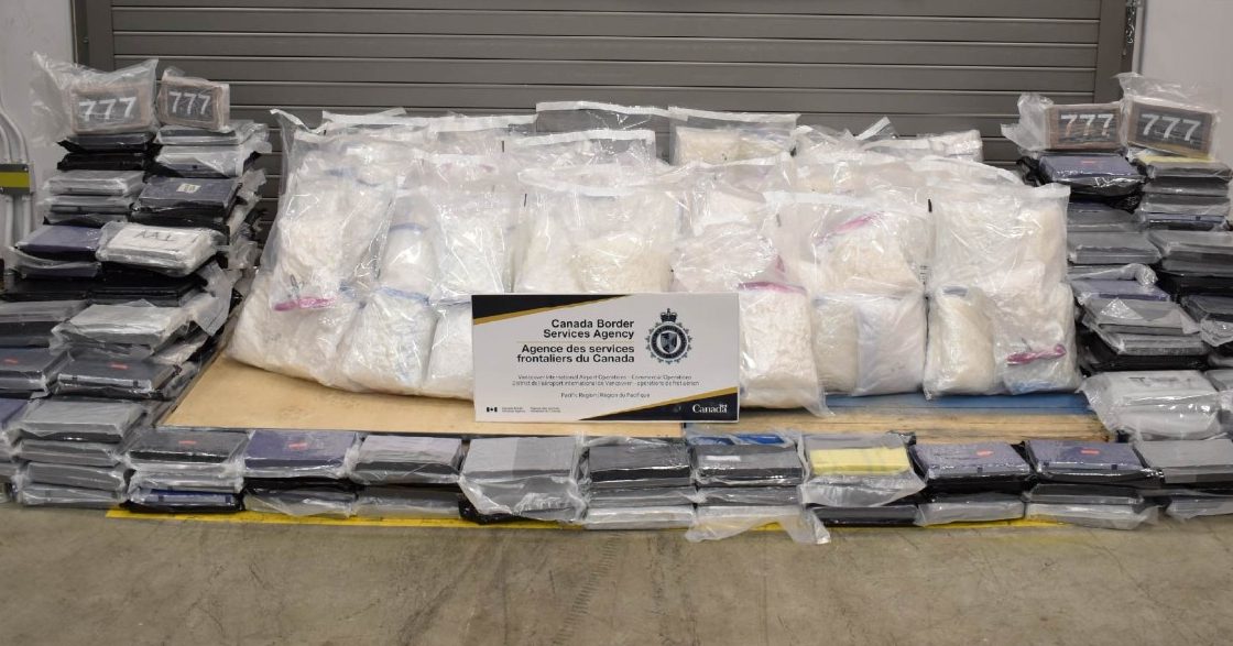 Narcotics worth $69 million seized at YVR