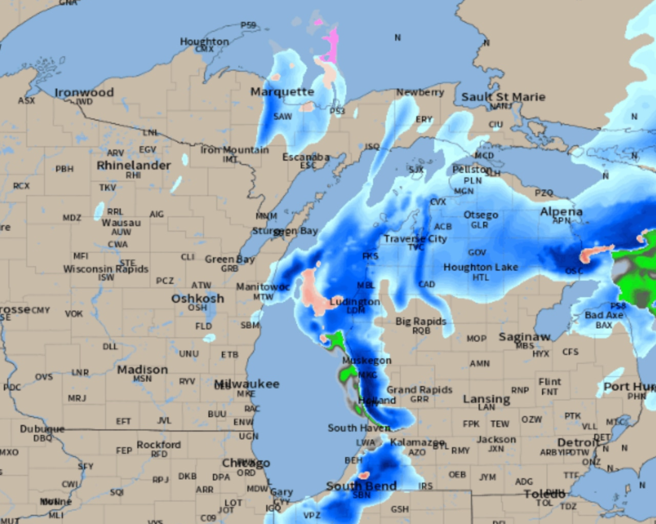 Sunday Snowstorm Update: Radar, Temp Map show your safest drive-time and routes