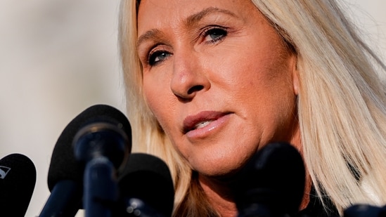 Marjorie Taylor Greene's decision to resign came after a public fallout with Donald Trump.(AP)