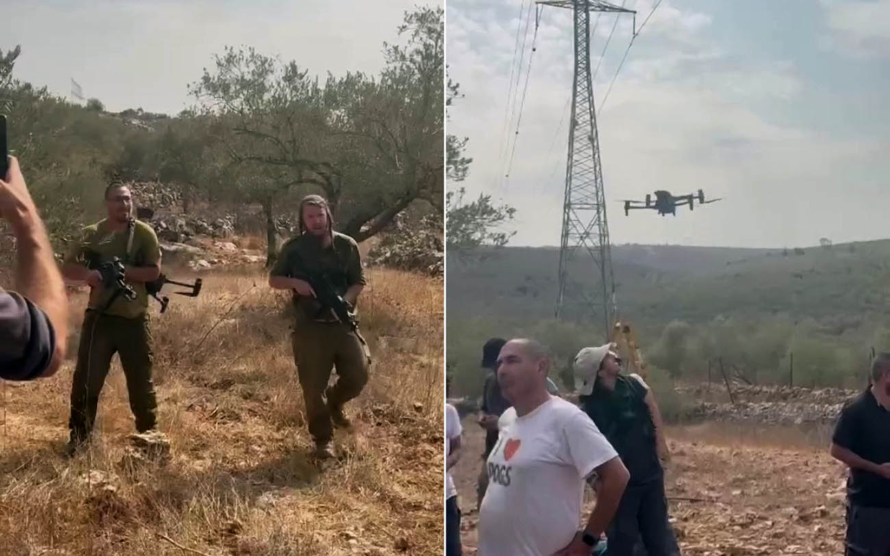 IDF investigating as video shows men firing in air near West Bank olive harvest volunteers - The Times of Israel