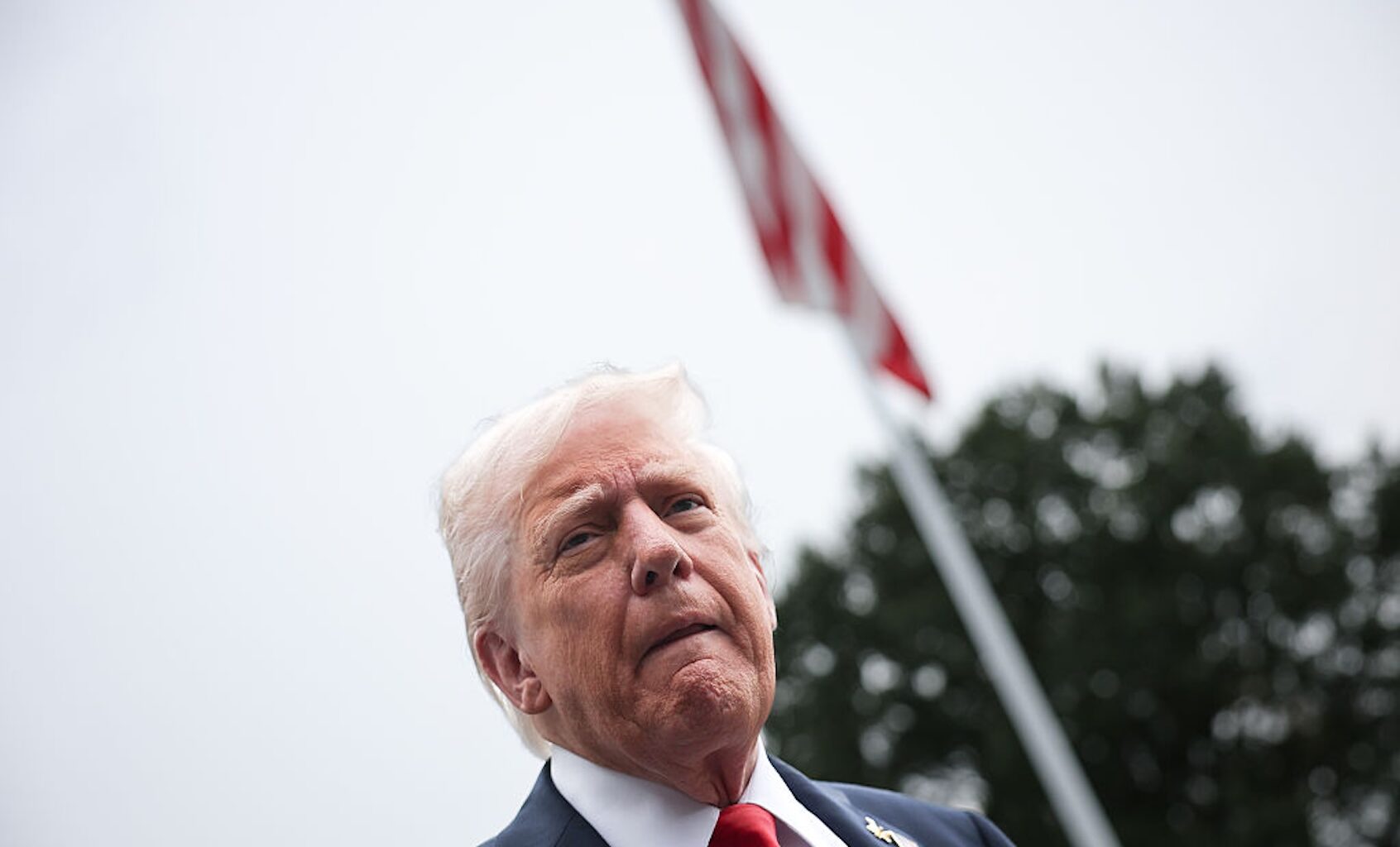President Donald Trump departs the White House on Sept. 30, 2025. (Win McNamee/Getty Images)