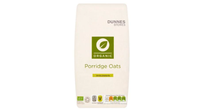 Packet of Dunnes Stores Organic Porridge Oats