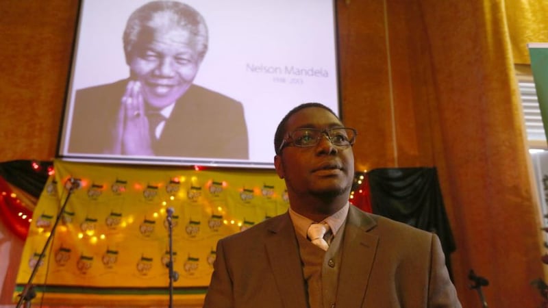 Gerard Chimbganda at the Praise Tabernacle Centre, Dublin, at an event celebrating the life of Nelson Mandela in 2013. Photograph: Arthur Carron/Collins