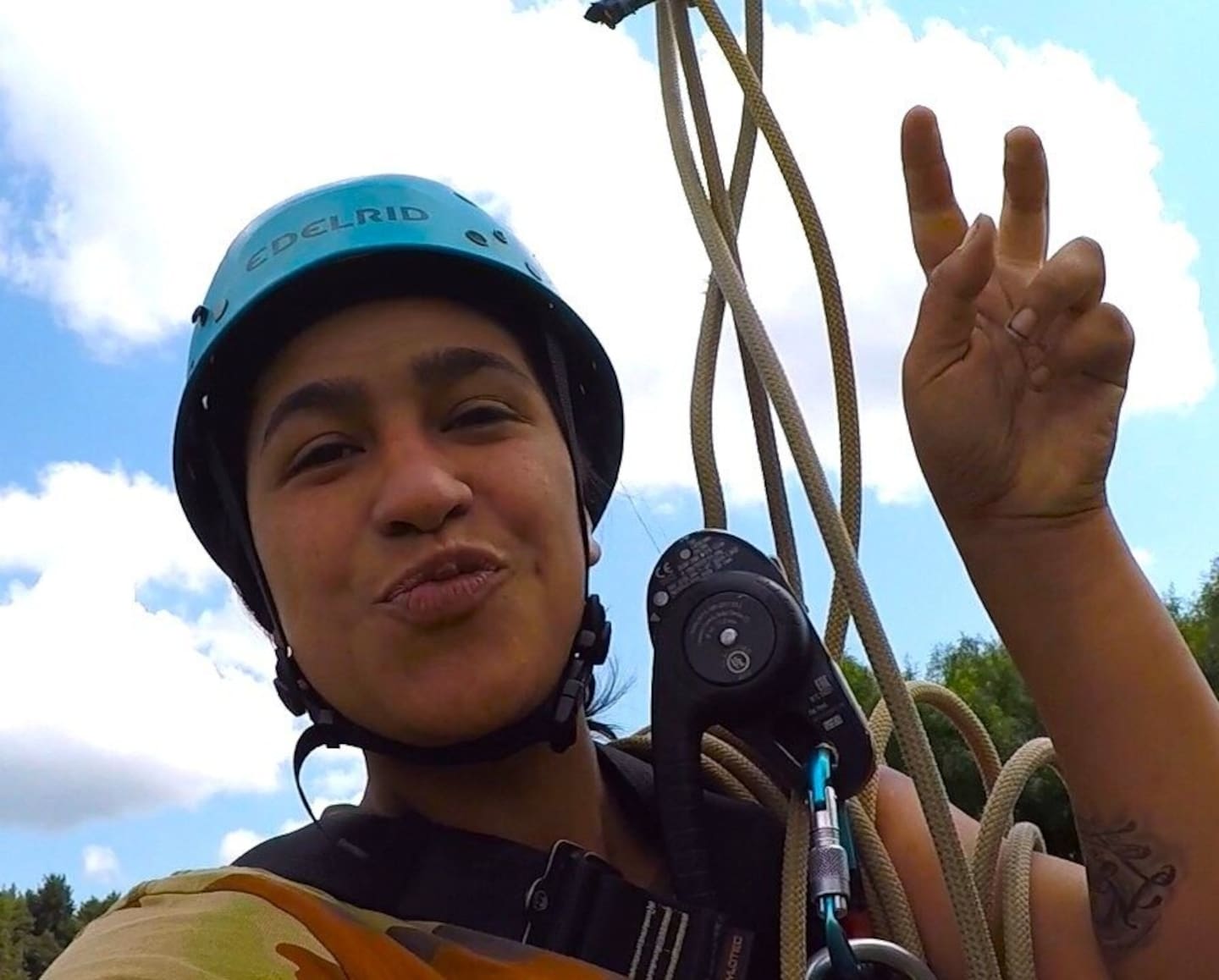 Teleia Thompson in a photo shared by Ross McCook, a youth mentor who met her when she was a teenager attending one of his youth programmes.