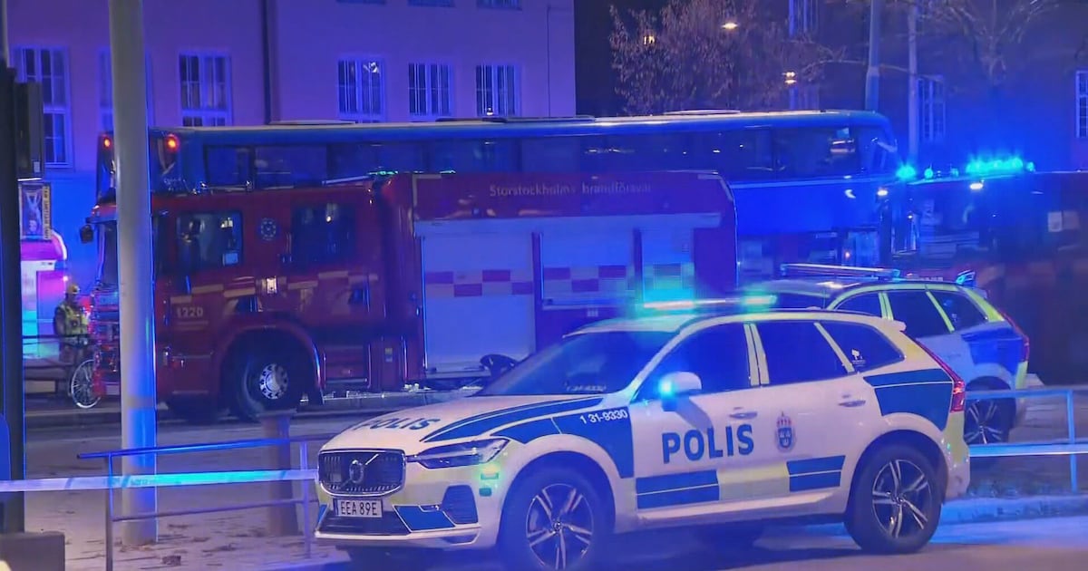 Bus slams into pedestrians in Stockholm, three dead
