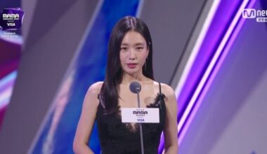 Ahn Eun-jin Honors Hong Kong Fire Victims at MAMA Awards - 조선일보