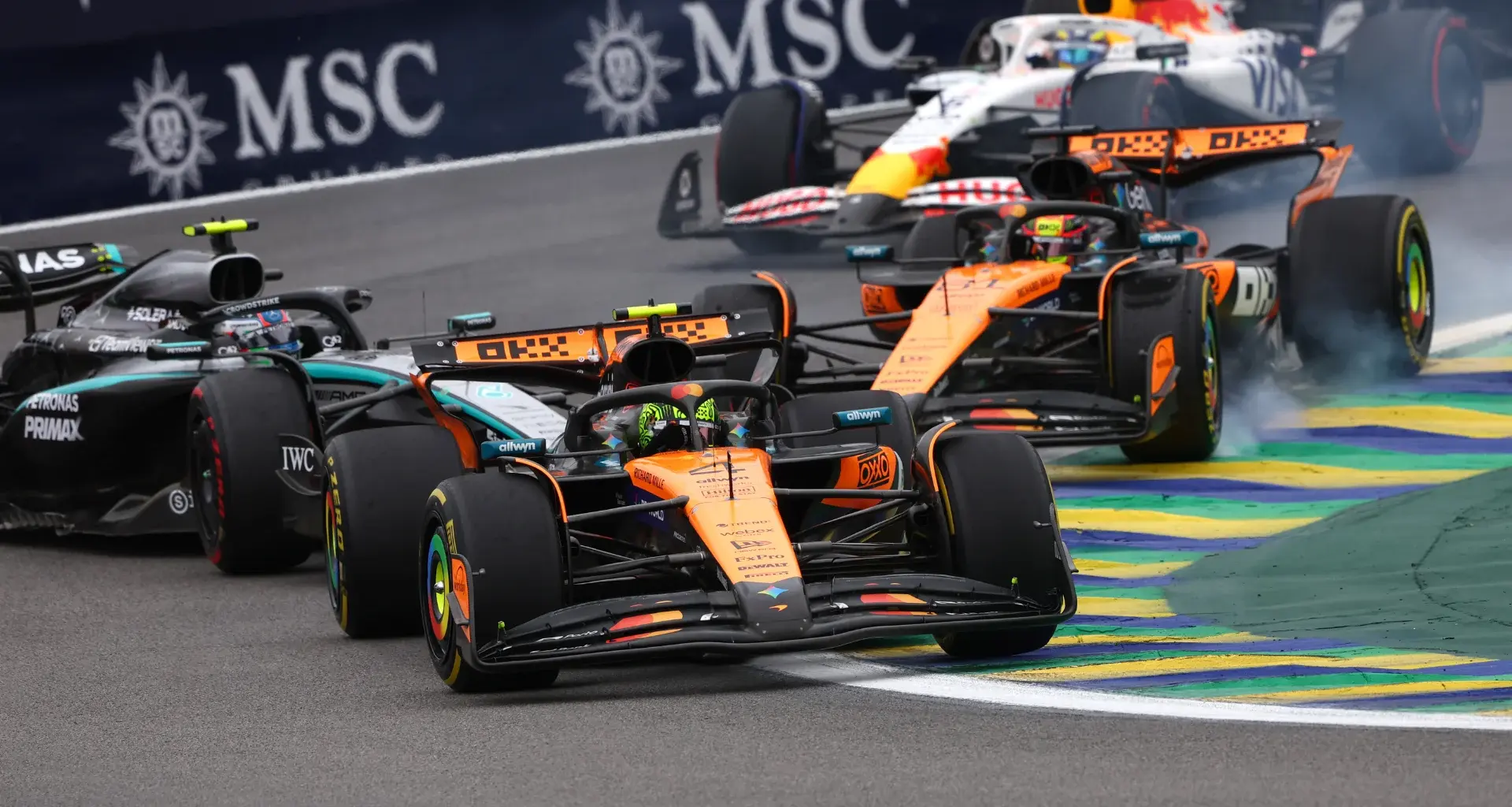SAO PAULO, BRAZIL - NOVEMBER 08: Max Verstappen of the Netherlands and Oracle Red Bull Racing looks