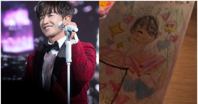 Lee Minwoo Shares Daughter's Hangul Letter on Anniversary - 조선일보