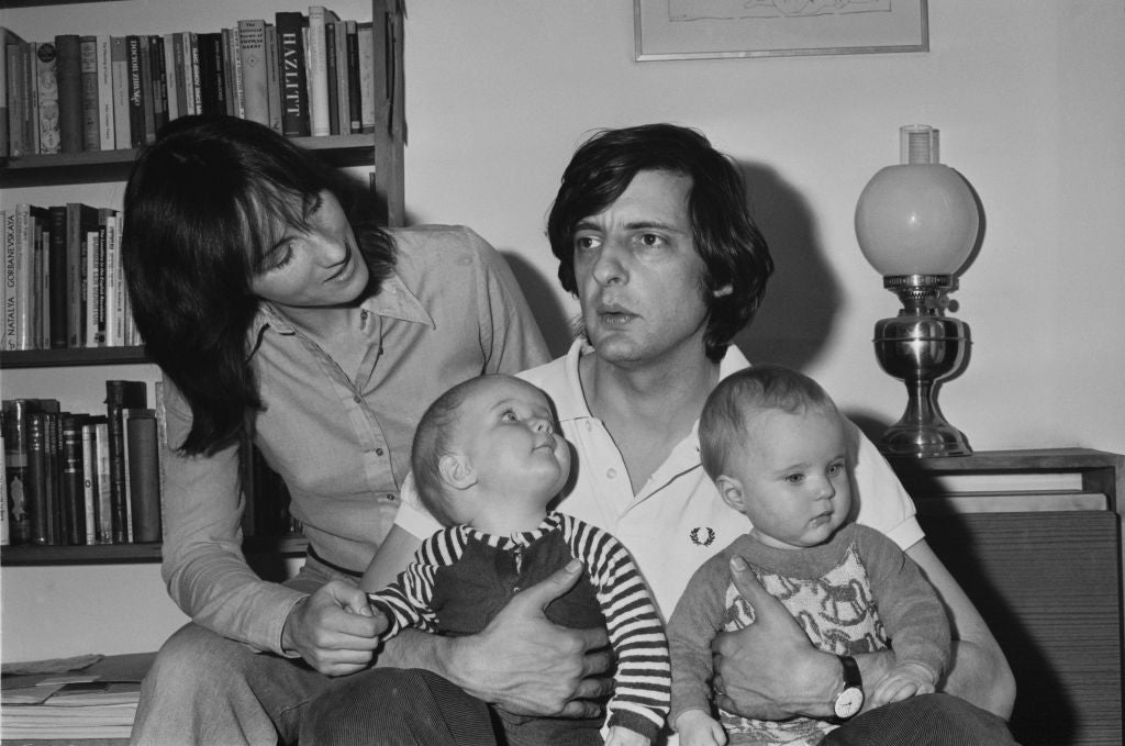 Jack Shepherd pictured with his wife Ann and their twin daughters in 1976.