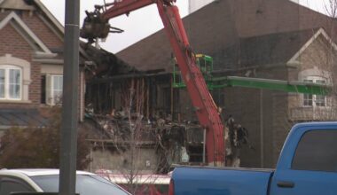 Demolition underway at a burned-out house in Brampton as crews begin search for 3 unaccounted for residents - CTV News