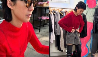 Hong Jin-kyung Denies Political Intent in Red Sweater Post - 조선일보