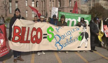 Thousands of tenants march to Queen’s Park to protest Bill 60 on National Housing Day - CTV News