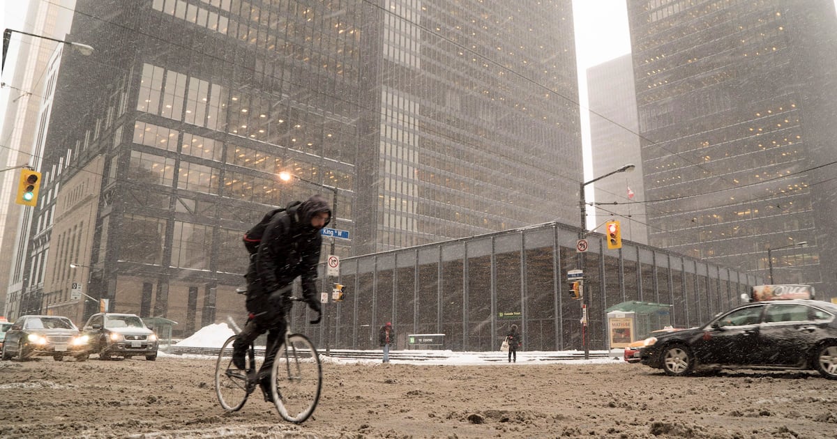 Winter arrives with wet snow, rain