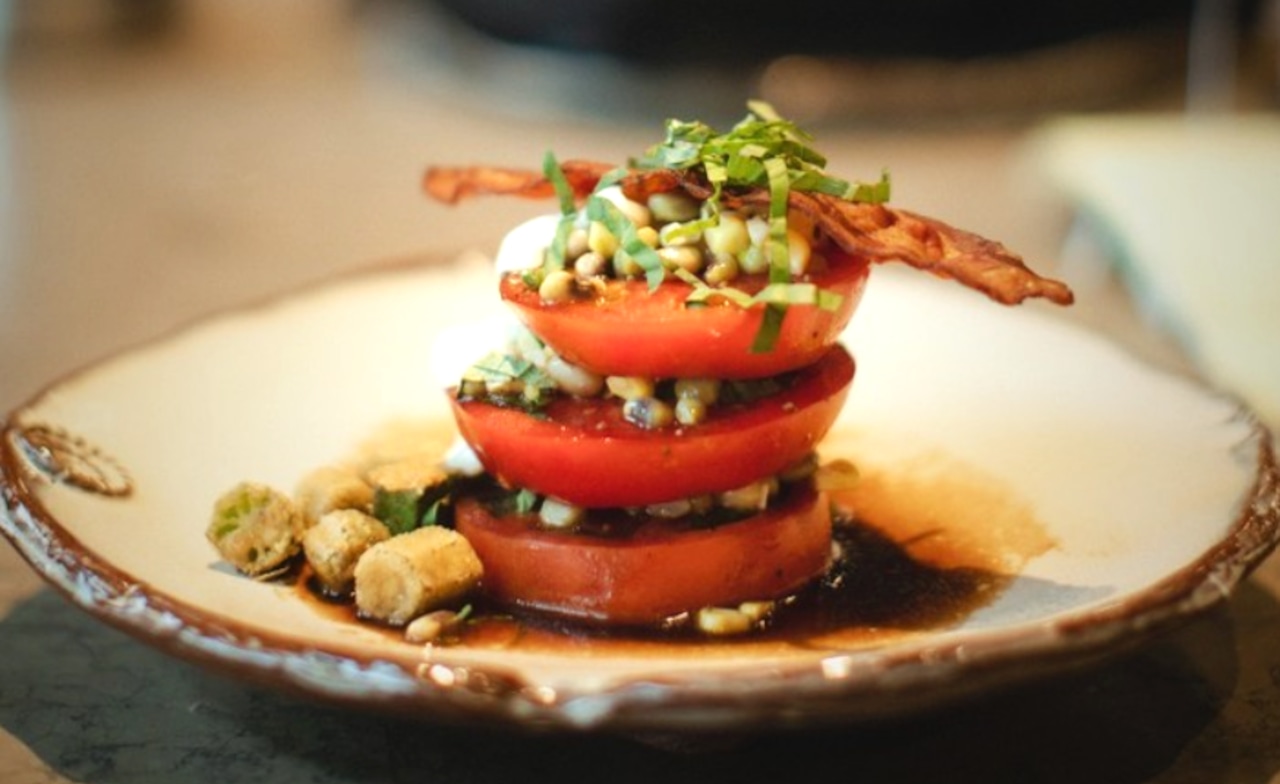 Hot and Hot Tomato Salad at Hot and Hot Fish Club in Birmingham, Ala.