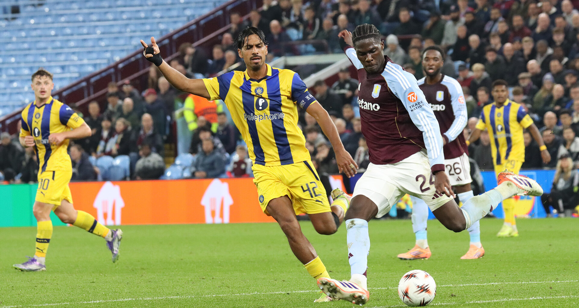 Dor Peretz after the defeat at Villa Park